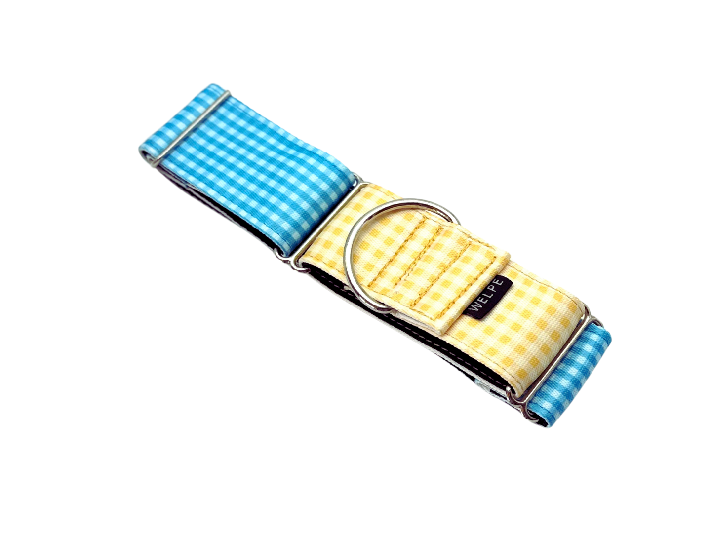 COLLAR MARTINGALE VICHY AZUL