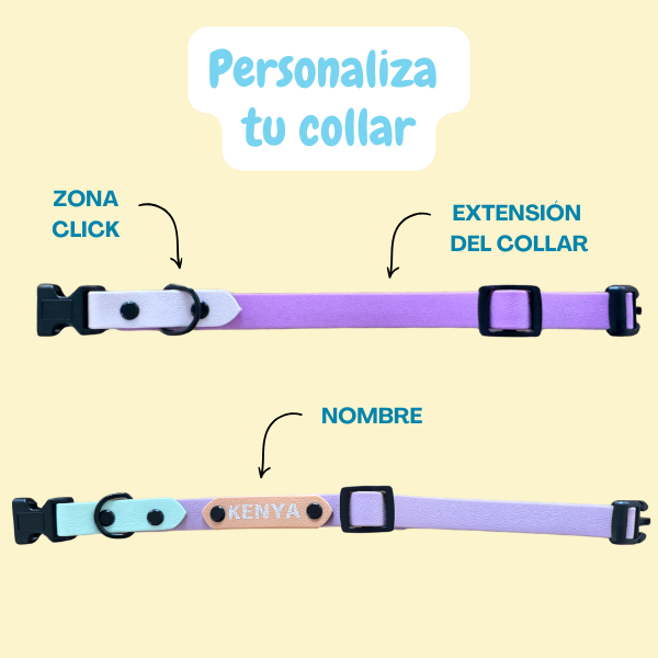 COLLAR WATERPROOF PERSONALIZADO