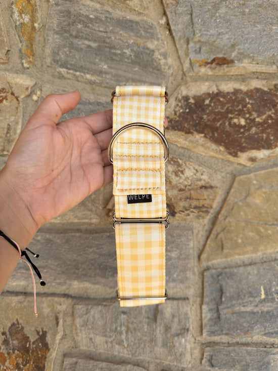 COLLAR MARTINGALE VICHY AMARILLO