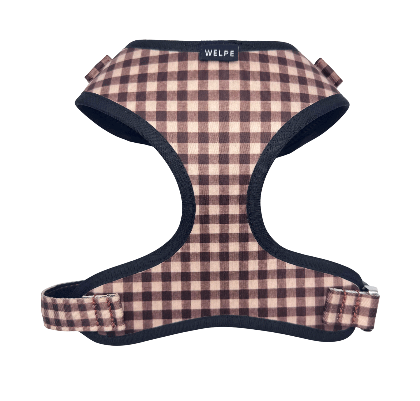 ARNÉS AJUSTABLE PARA PERRO VICHY MARRÓN