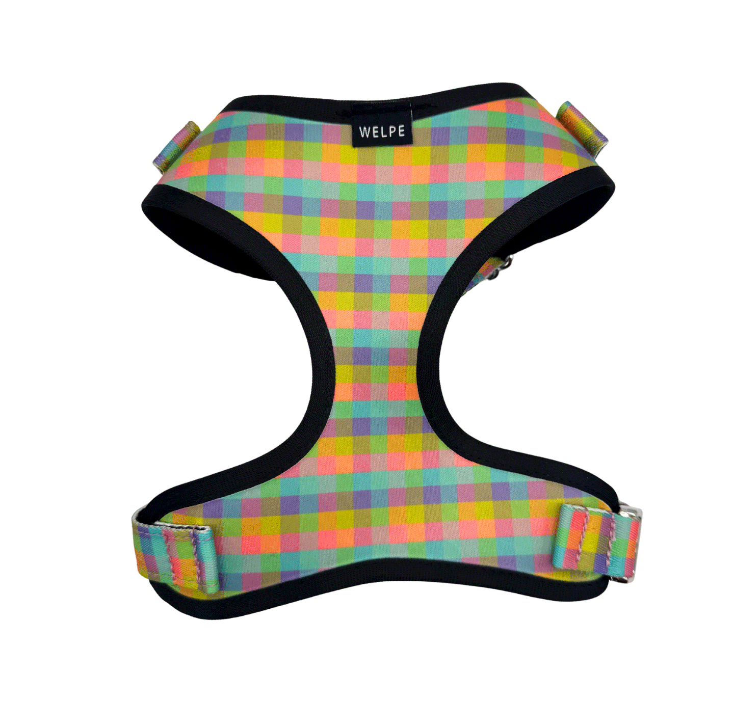 ARNÉS AJUSTABLE PARA PERRO VICHY MULTICOLOR