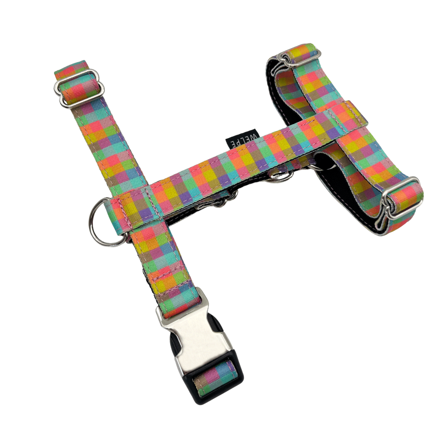 ARNÉS PARA PERRO VICHY MULTICOLOR