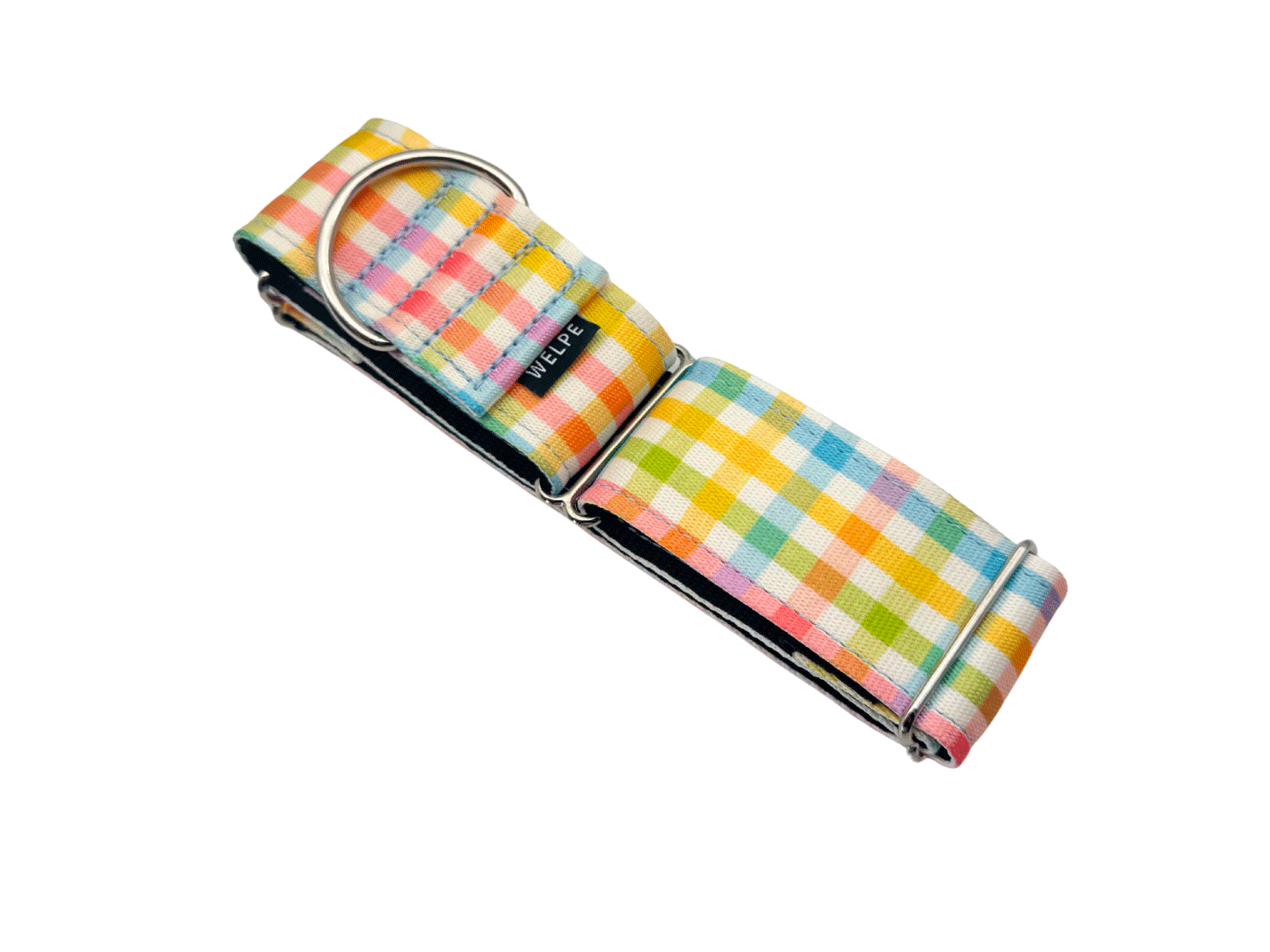 COLLAR MARTINGALE VICHY MUTLICOLOR PASTEL