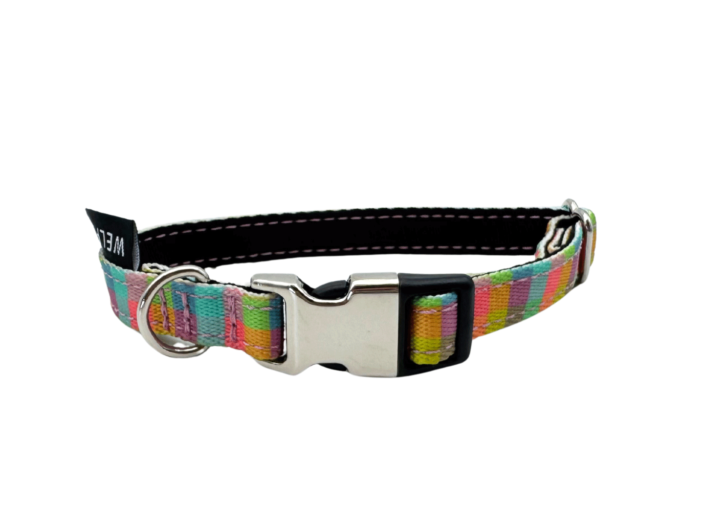 COLLAR PARA PERRO MINI VICHY MULTICOLOR
