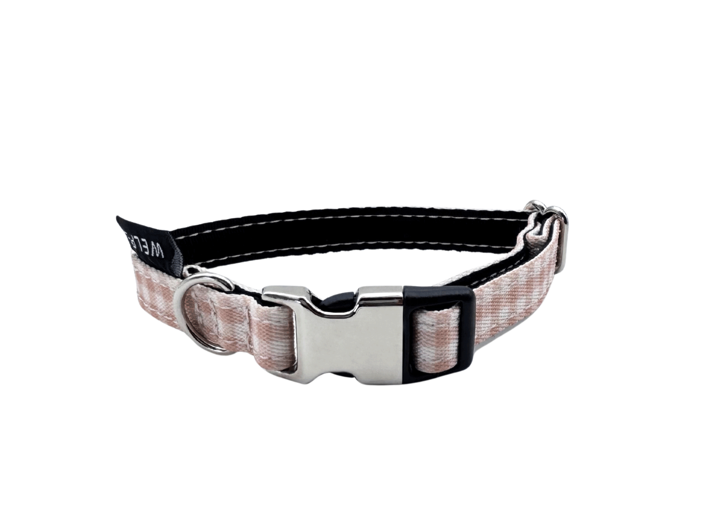 COLLAR PARA PERRO MINI VICHY BEIGE