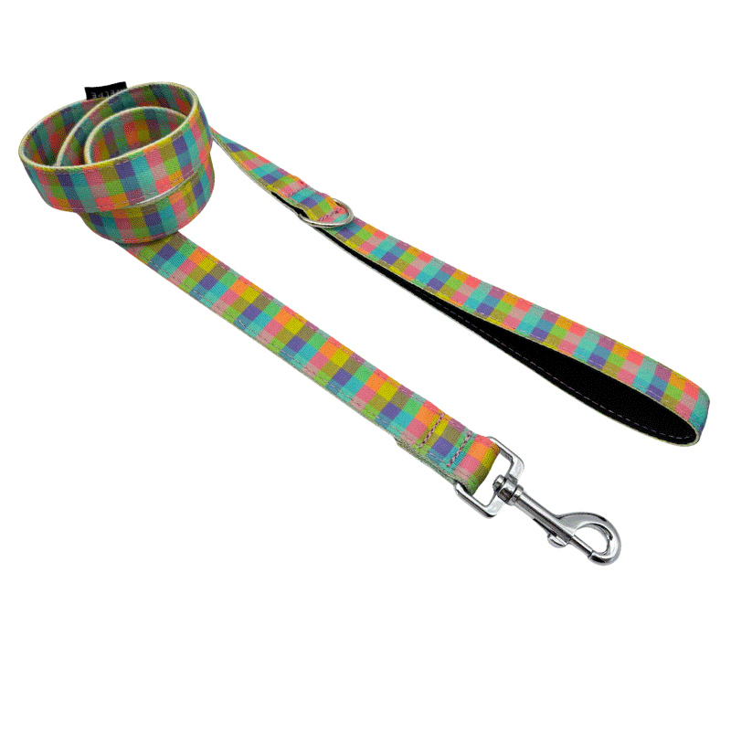 CORREA PARA PERRO VICHY MULTICOLOR